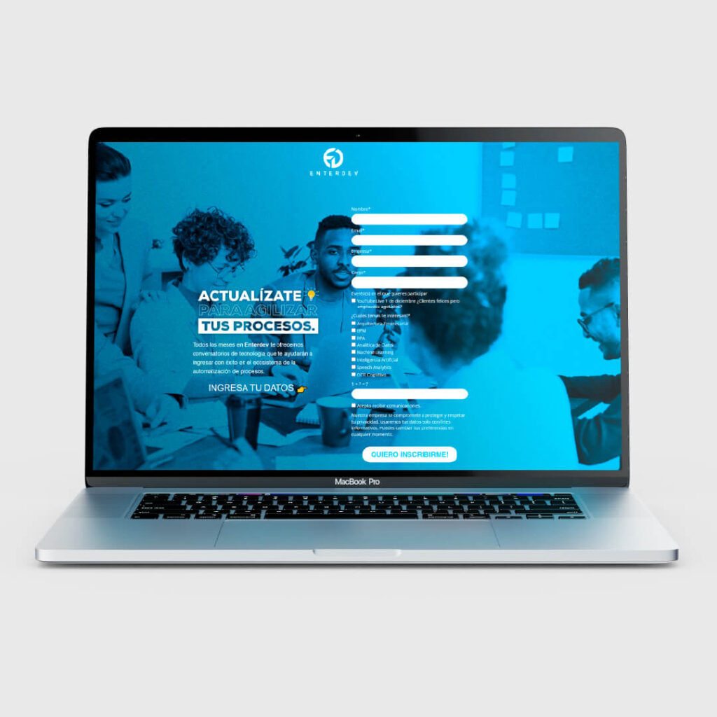 Diseño Instagram Enterdev Agility RPA tecnología Colombia - Mia Creativa agencia marketing digital